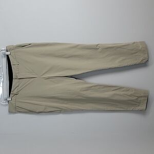 Eddie Bauer beige Voyager Travex ankle pants size 10 Zip pockets